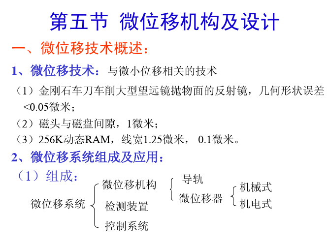 第五章 5微位移机构及设计li