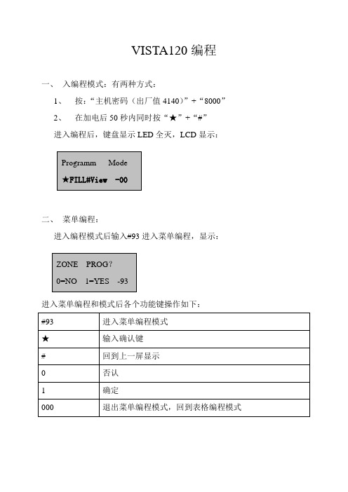 VISTA120编程