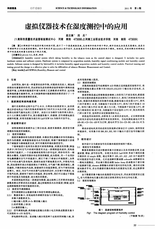 虚拟仪器技术在湿度测控中的应用