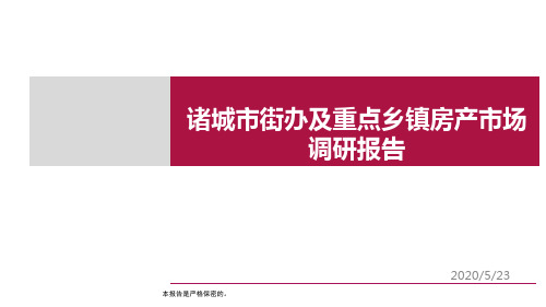 诸城市乡镇市场调研报告