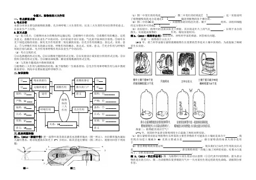 专题三植物体的三大作用