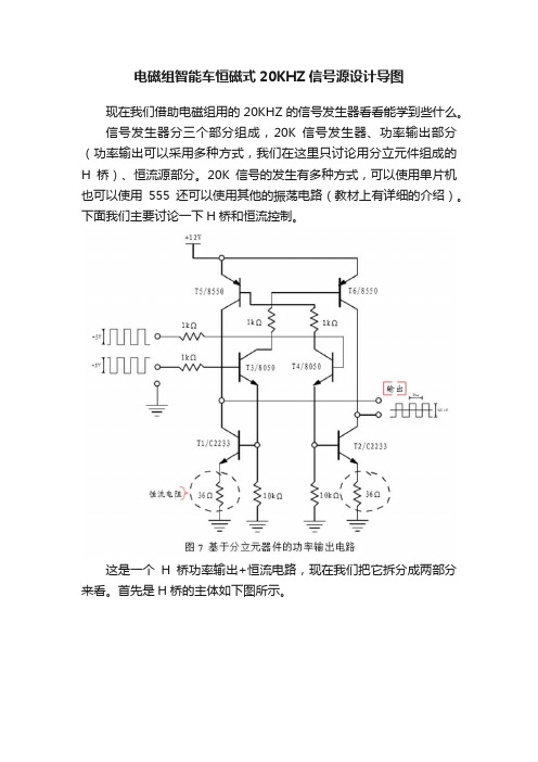 电磁组智能车恒磁式20KHZ信号源设计导图