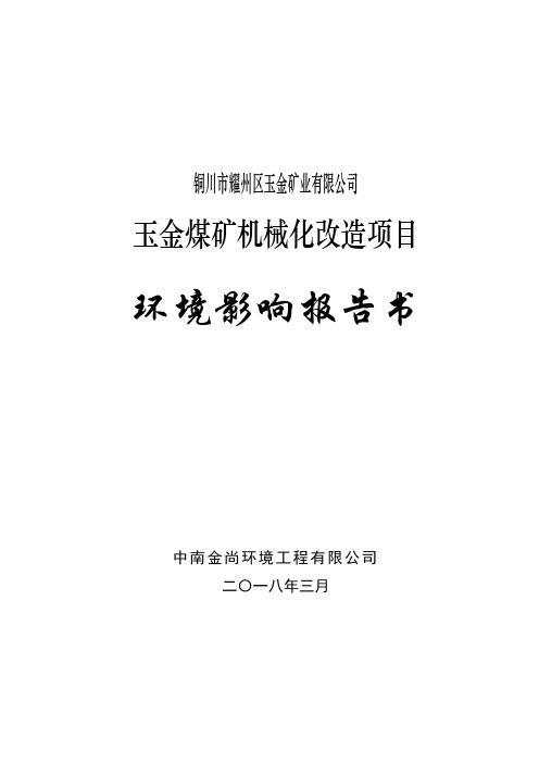 铜川市耀州区玉金矿业有限公司