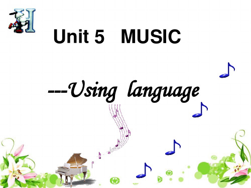 unit5  music  using language