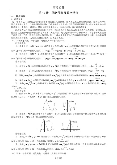 第17讲 函数图象及数字特征(学生)