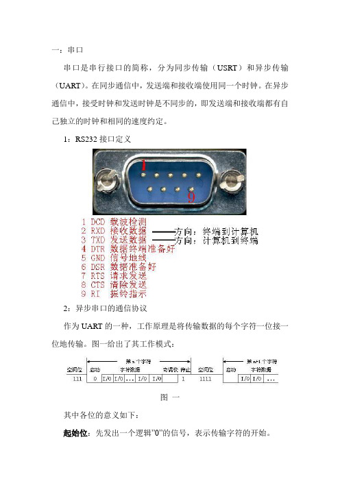 常用的硬件接口及通信协议详解.wps