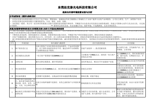 069组织内外部环境因素识别与分析