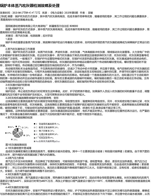 锅炉本体蒸汽吹灰器检测故障及处理