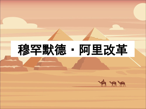 人教版高中历史选修一第六单元 穆罕默德阿里改革复习课件(共54张PPT)