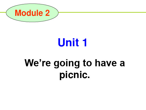 We are going to have a picnic.我们将要去野餐。