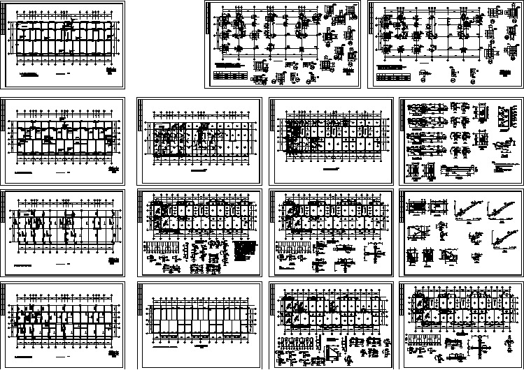 某地底框结构住宅楼建筑设计施工图