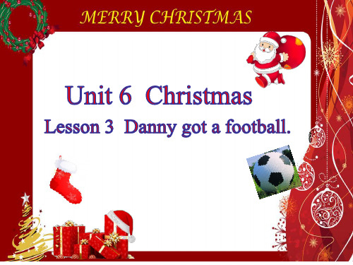 鲁科版五年级英语上册Unit6Christmas   Lesson 3 Danny got a football