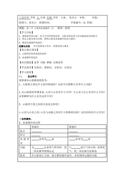 10.2 人体的血液循环2