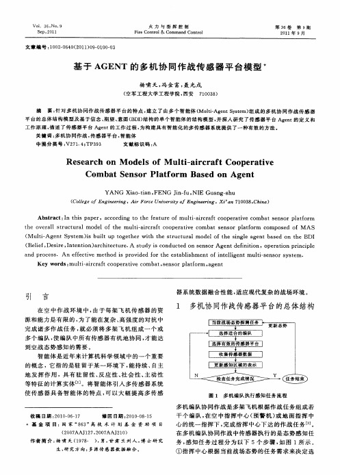 基于AGENT的多机协同作战传感器平台模型