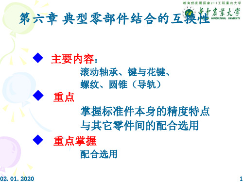 互换性    典型零部件的互换性-41页文档资料