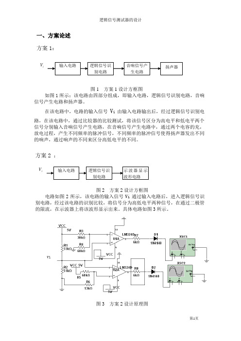 逻辑信号的设计