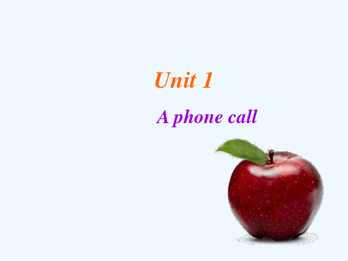 宜宾市四小五年级英语下册 Unit 1 A phone call课件1 剑桥版