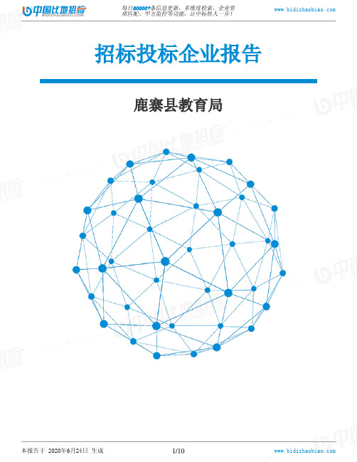 鹿寨县教育局-招投标数据分析报告