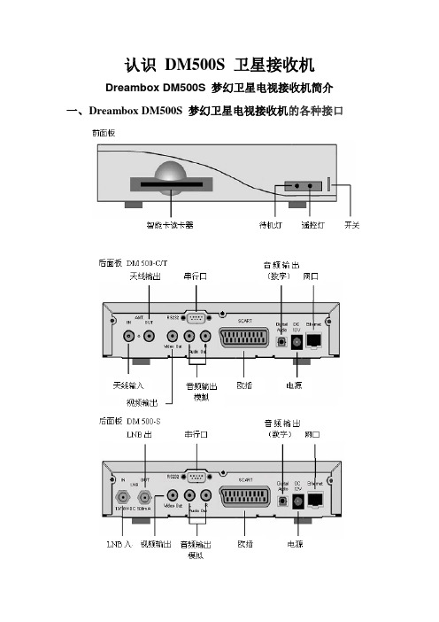 认识 DM500S 卫星接收机