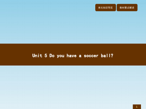 人教版七年级英语上册教学课件Unit5Doyouhavesoccerball51