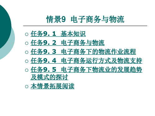电子商务下的物流作业流程