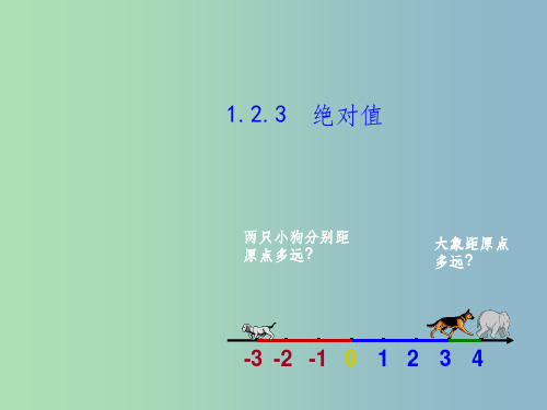 七年级数学上册 1.2.3 绝对值教学 湘教版