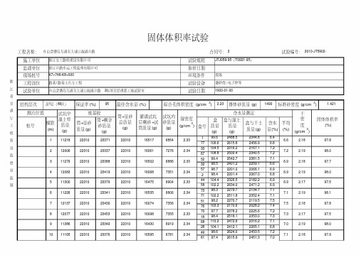 计算固体体积率