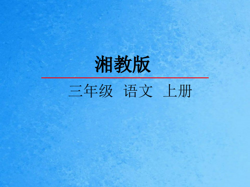 三年级上册语文-6外婆家的小屋 湘教版 ppt课件