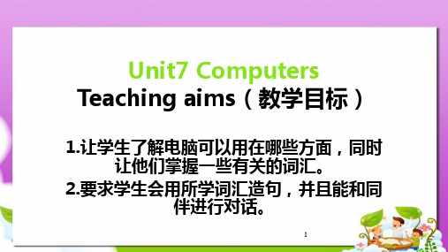 语文版中职英语(基础模块 上册)Unit 7《Computers》ppt课件4