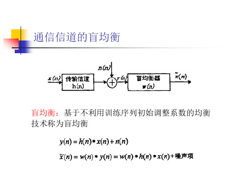 通信信道的盲均衡