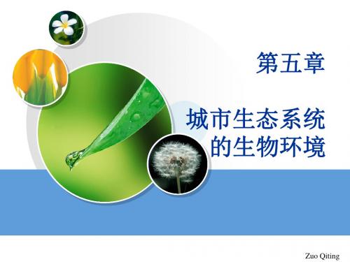 第五章城市生态系统的生物环境