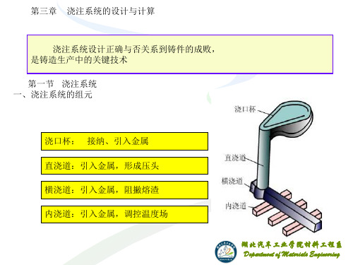 第三章 浇注系统的设计与计算