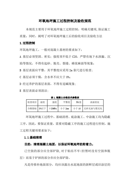 环氧地坪施工过程控制及验收规范(1)