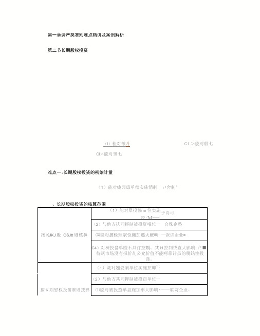 企业会计准则难点精讲及案例解析2