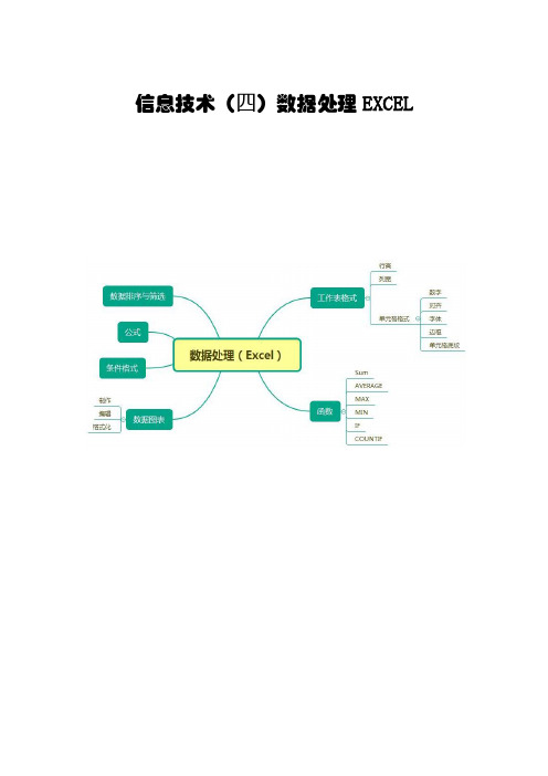 信息技术(四)数据处理EXCEL 讲解版(2.20)