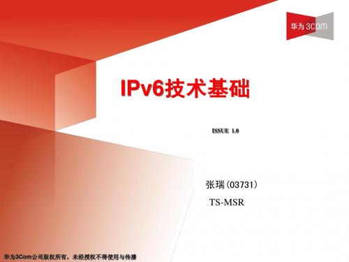 MSR系列路由器-IPv6基础知识