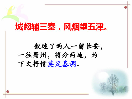 《送杜少府之任蜀州》赏析