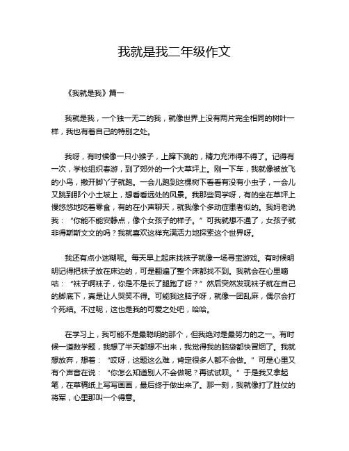 我就是我二年级作文