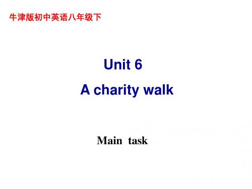 牛津版初中英语八年级下8B Unit6 Main task课件