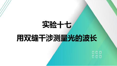 2025年高考物理一轮总复习(提升版)实验十七用双缝干涉测量光的波长