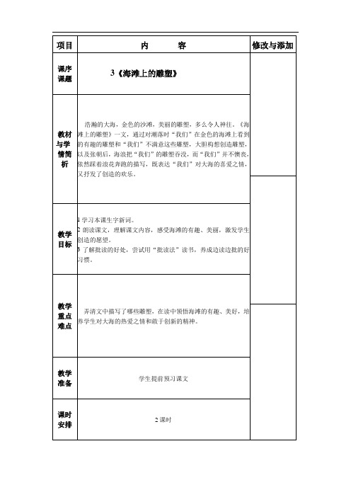 3《海滩上的雕塑》