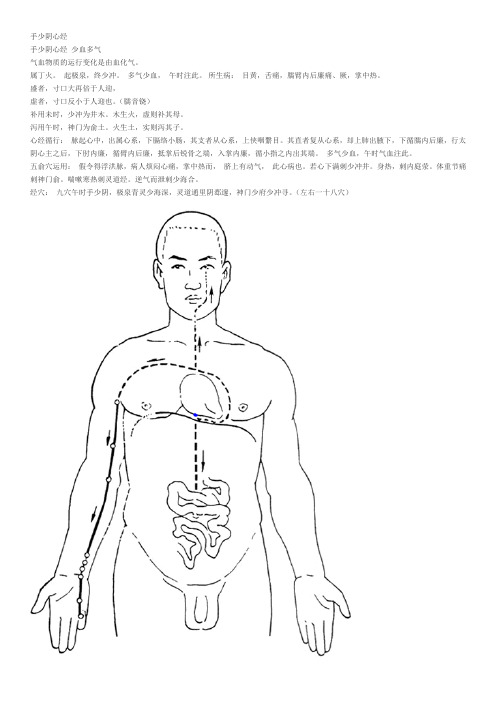 经络：手少阴心经