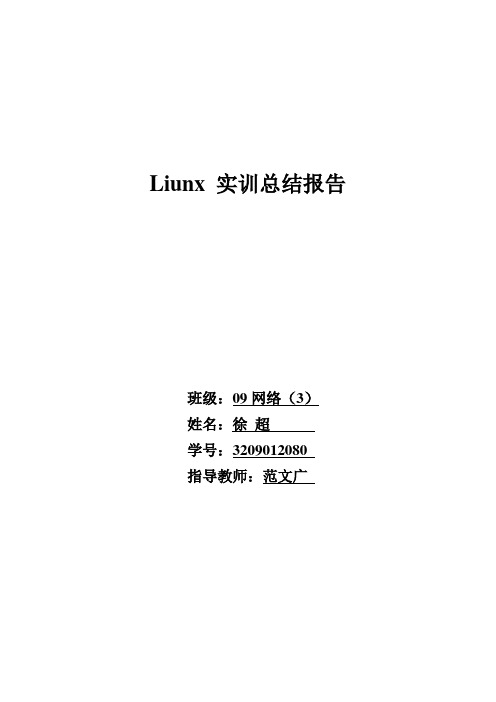 linux实训报告