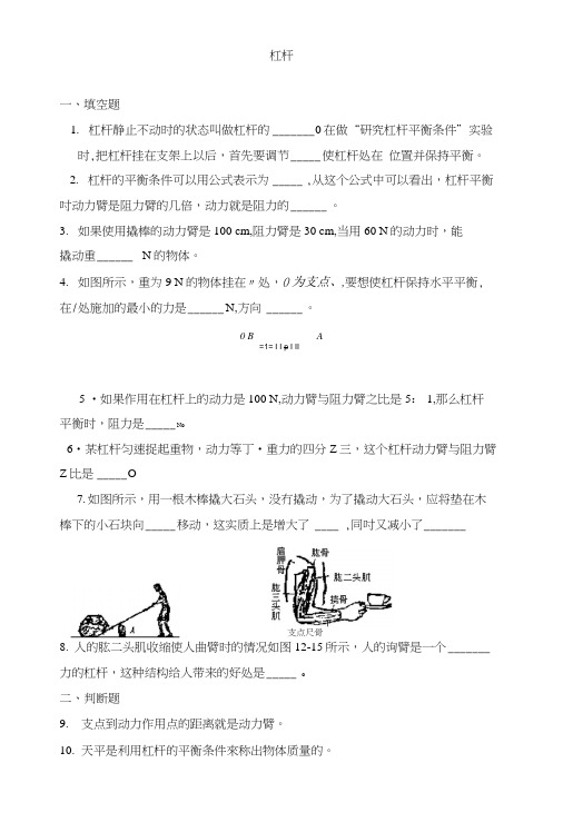 《杠杆》同步练习1.docx