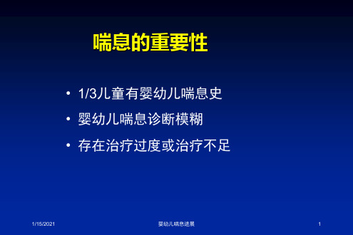 婴幼儿喘息进展培训课件