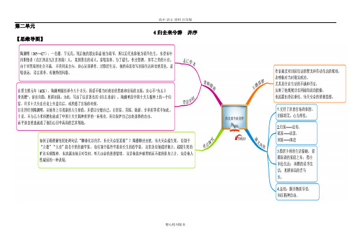 人教新课标版-语文-高二-思维导图之文档 必修5-4归去来兮辞并序 - 副本