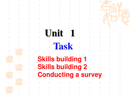 高一英语精品课件：Unit1 Tales of the unexplained Task 1(牛津译林必修2)