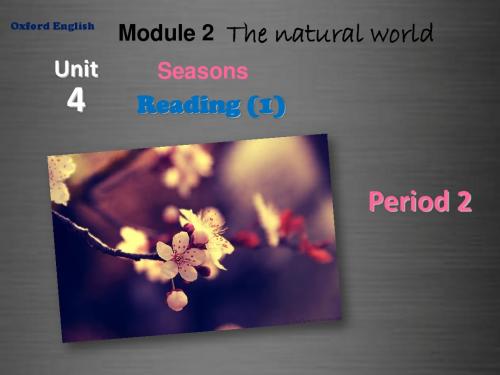 七年级英语上册 Module 2 Unit 4 Seasons Period 2课件 (新版)牛津深圳版