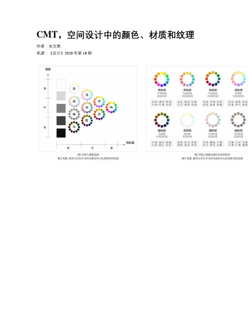 CMT，空间设计中的颜色、材质和纹理