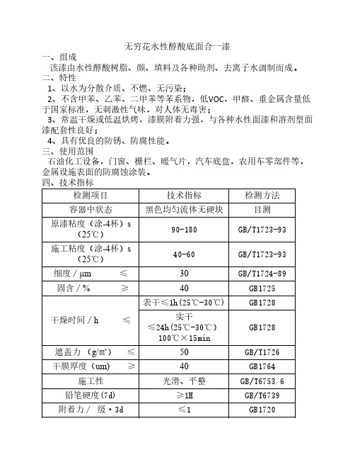 铁红醇酸防锈漆